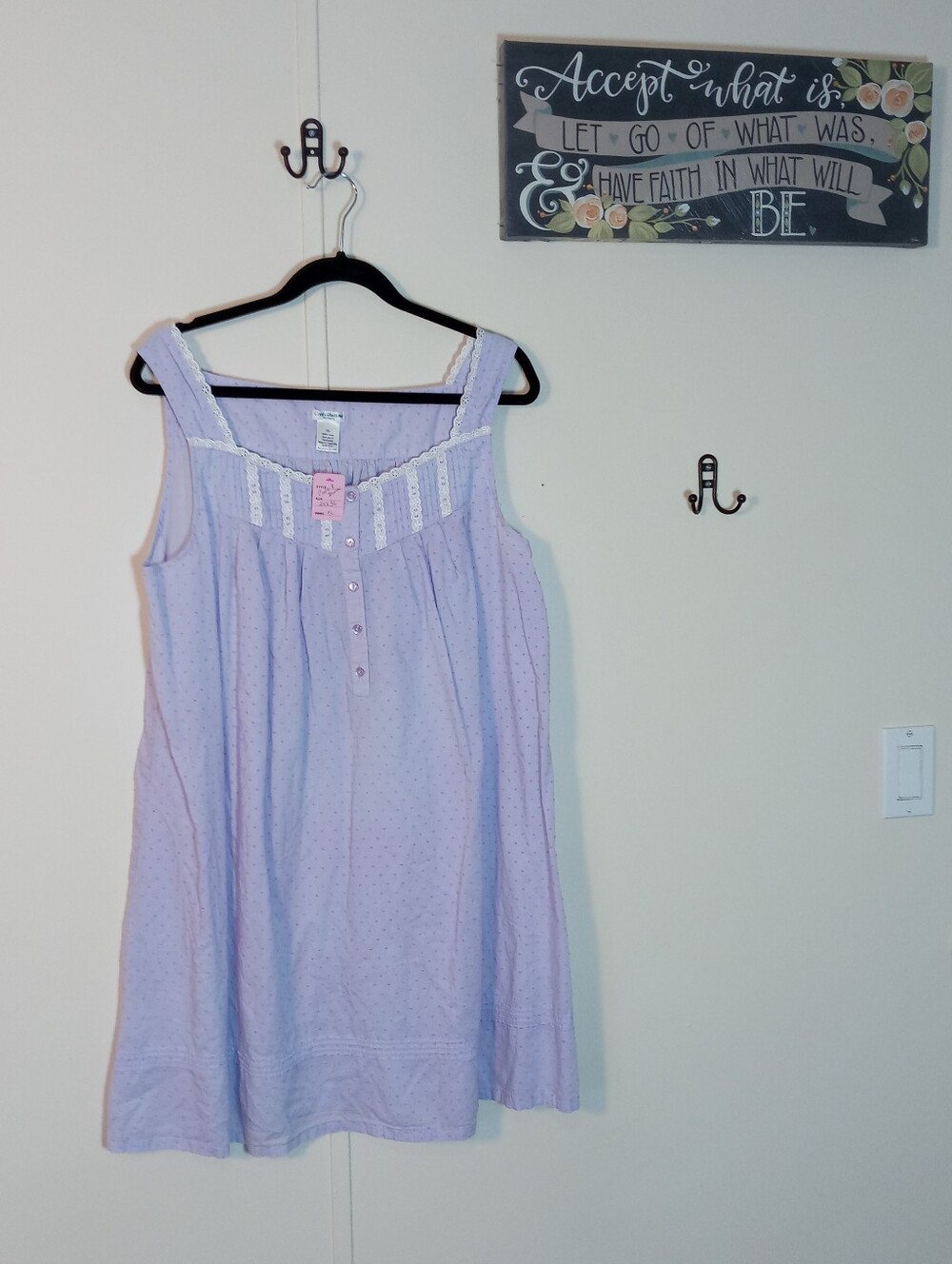 Feminine Croft & Barrow XL Purple Girly Sleeveless nightgown